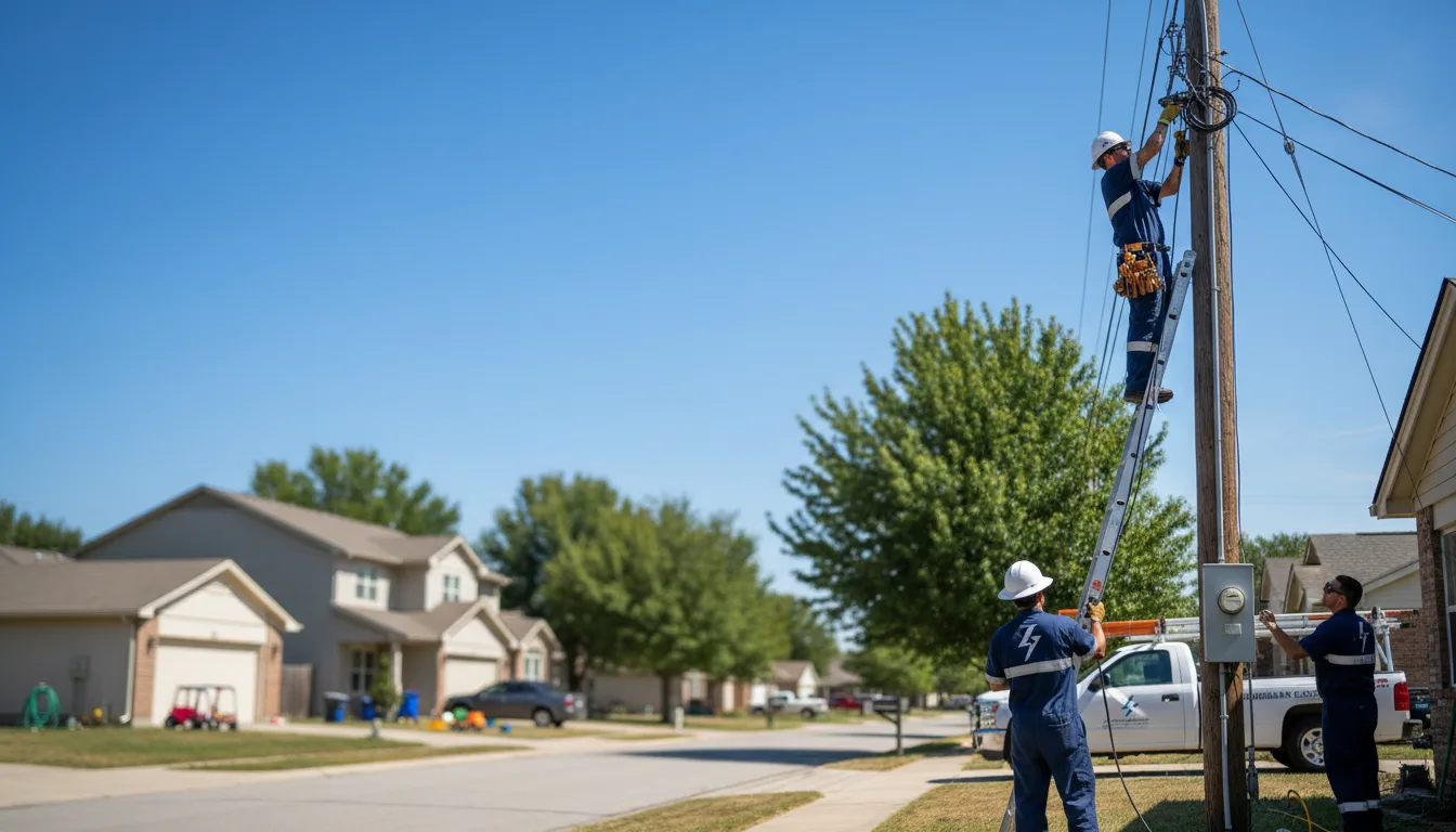 Residential electrician providing installation services in Riverdale, MI